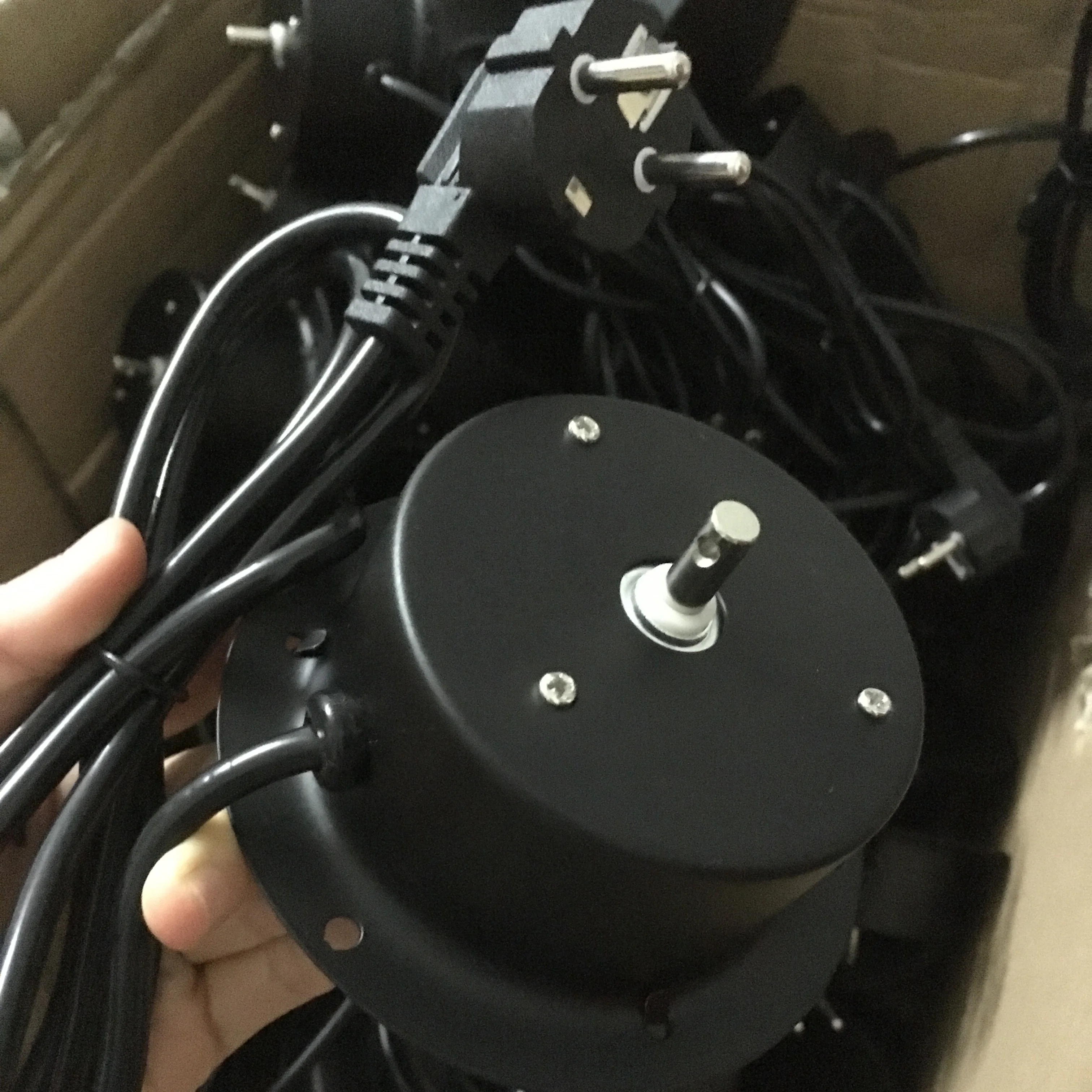 1.5 - 2 rpm rotating speed party disco mirror ball AC version AC MOTOR with plug and power cord