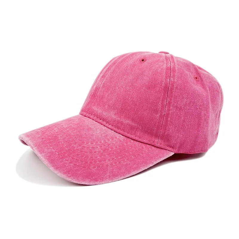 Custom Logo Adult Womens Mens Cotton Twill Denim Washed Low Profile Trucker Hat Dad Cap