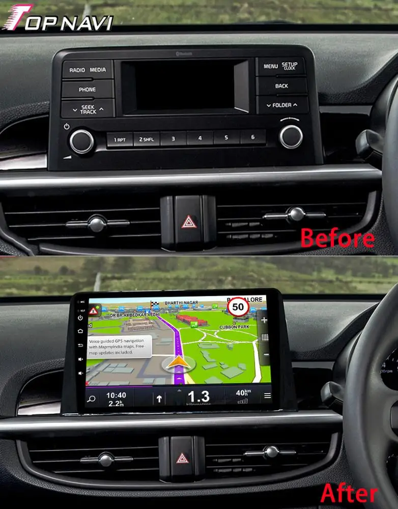 Touch Screen Car DVD GPS For KIA Picanto Morning 2019 - With Radio Car Multimedia Player GPS Navigation