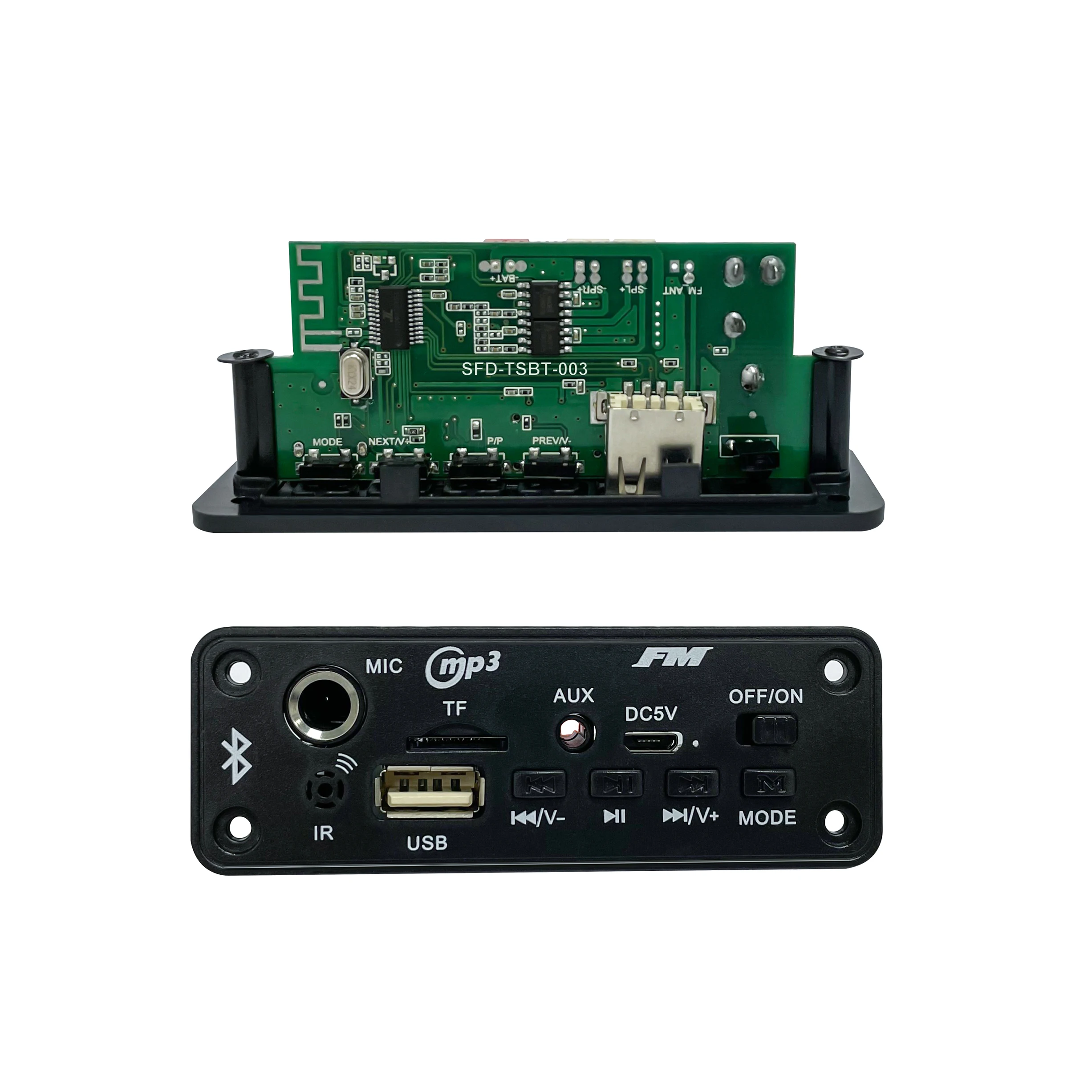 USB 12 В синий зуб 5 0 MP3-плеер Усилитель расшифрованная плата с микрофоном модуль комплект для музыки динамик