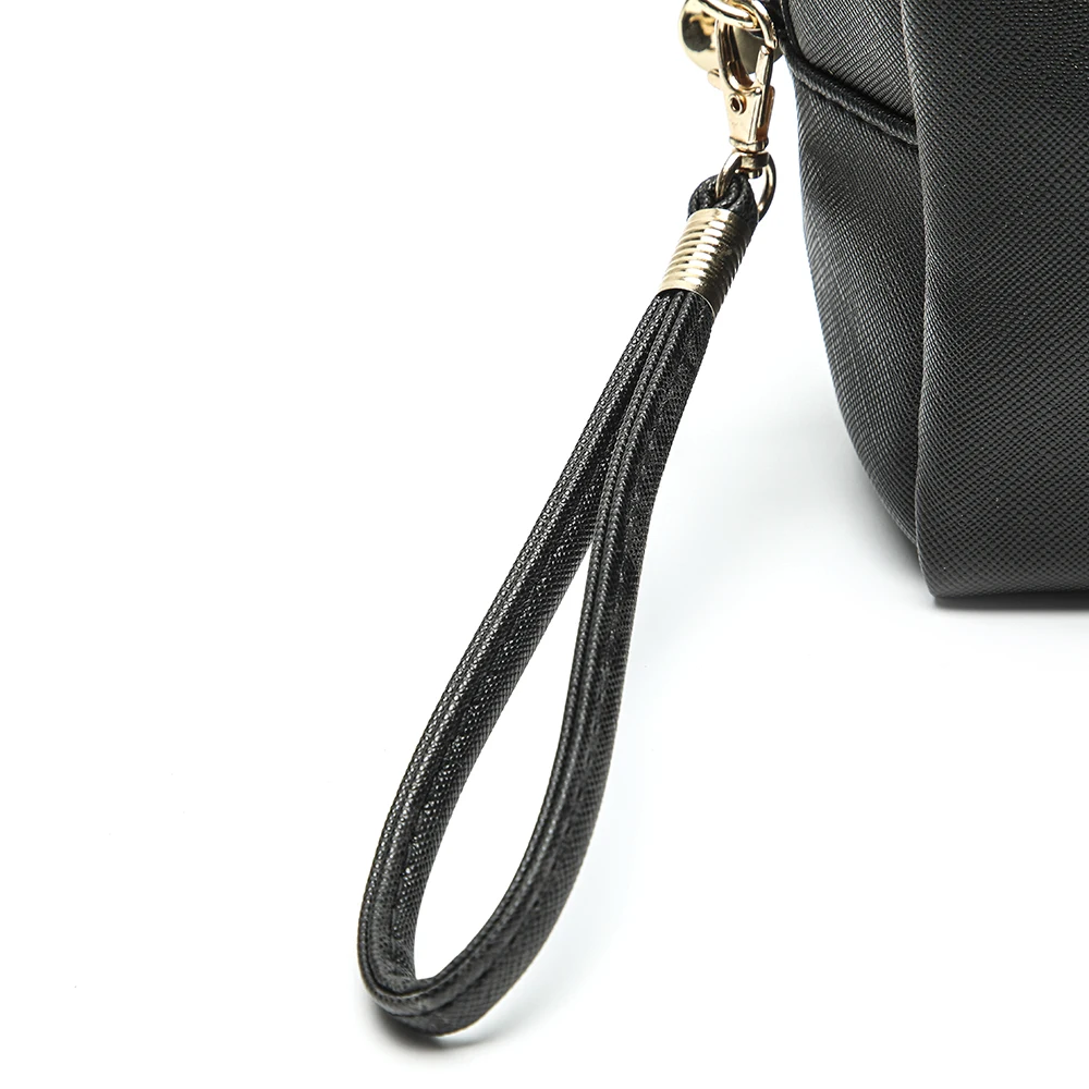 Wholesale Small Makeup Handbag for Purse Water-Resistant PU Vegan Leather Travel Pouch Luxury Men Women PU Cosmetic Bag