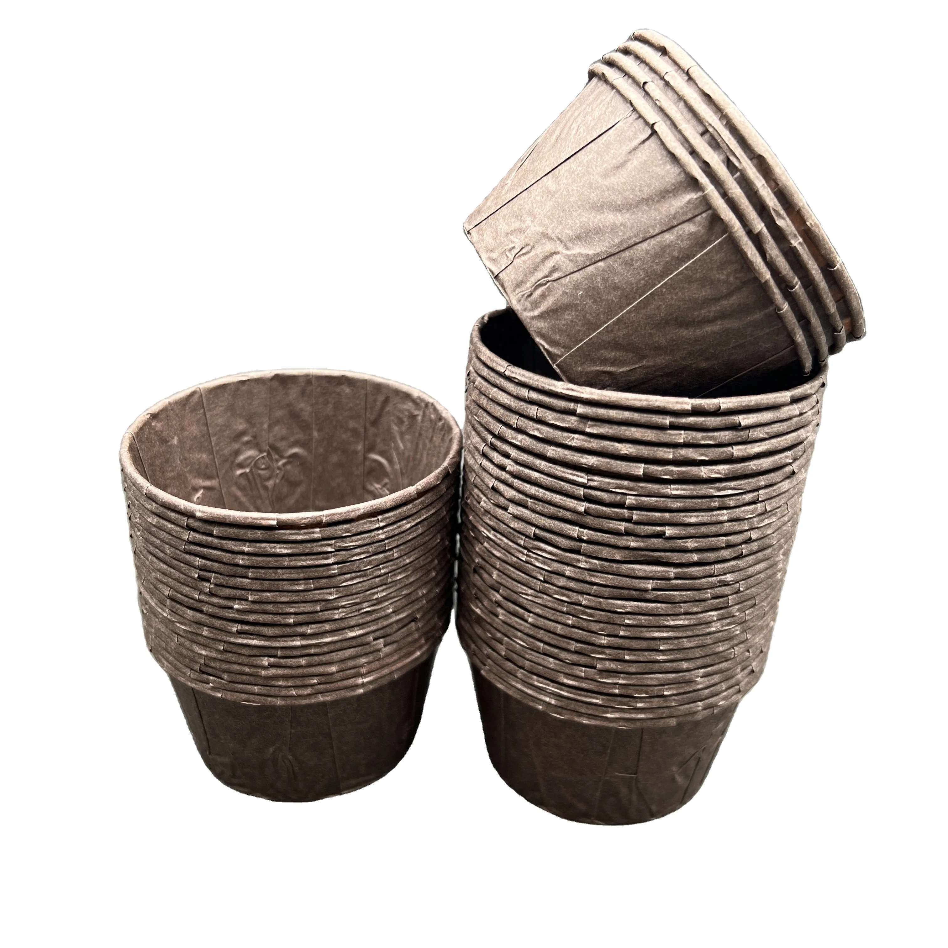 crimped bakery cake cups sauce paper cups souffle cups 5.5oz coffle EU greaseproof paper