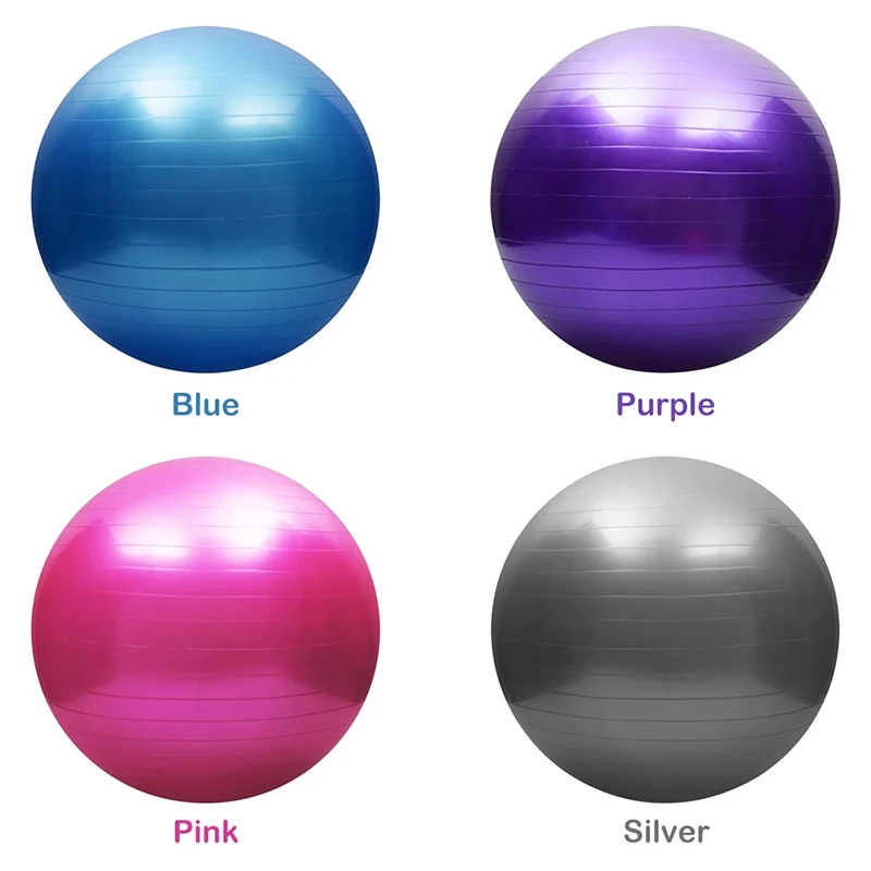 
Professional Quality Design Exercise Pink Pilates Ball Fitness Home Workout 55cm 65cm 75cm Yoga Ball 