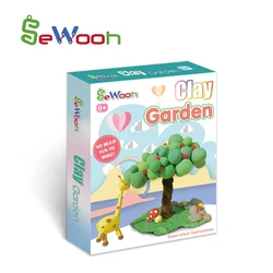 DIY Craft Kit Light Air Dry Flamingo Clay Set  for Children