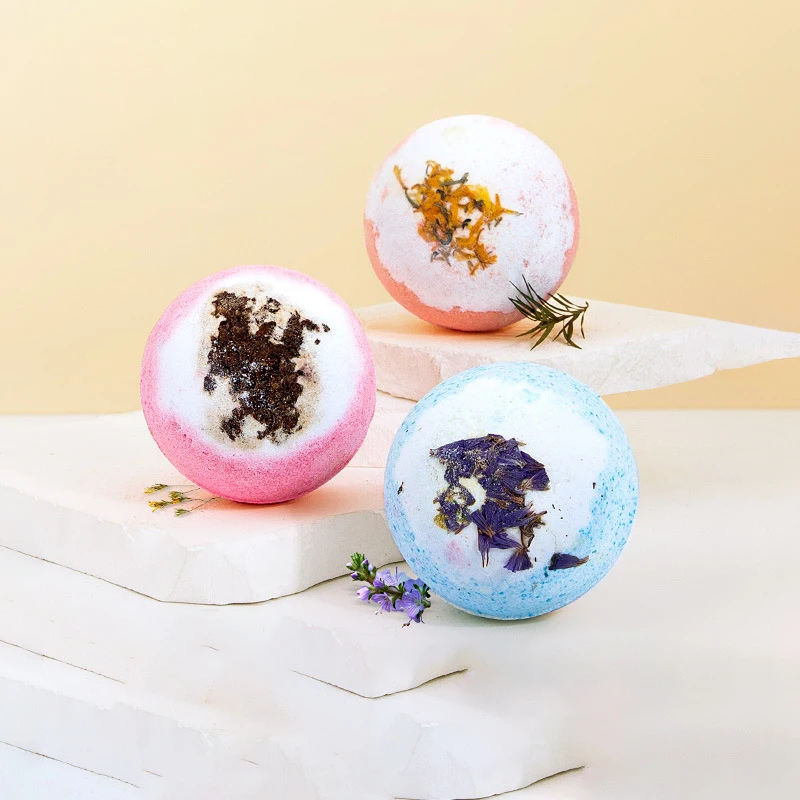100g Bath Bomb Exfoliating Nourishing Skin Essential Oil Bath Salt Ball Cleaner Aromatherapy Supplies Relaxing Bath Bubble Balls