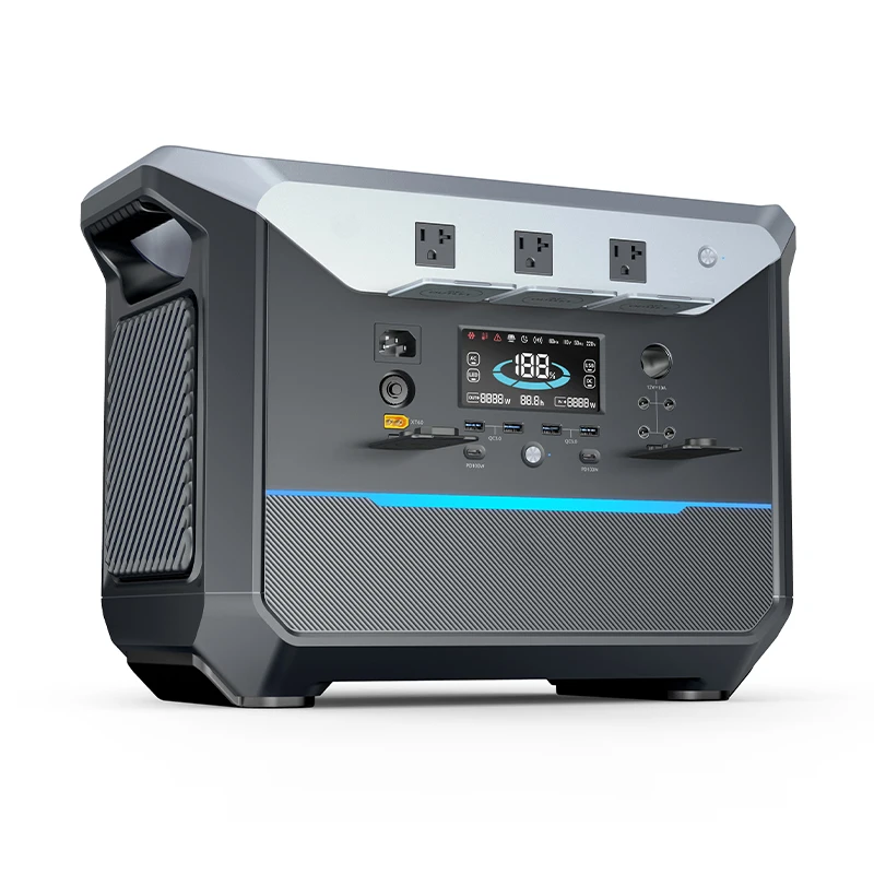 Lithium LiFePO4 1500W Power Bank Camping Solar Portable Power Station 1382.4Wh