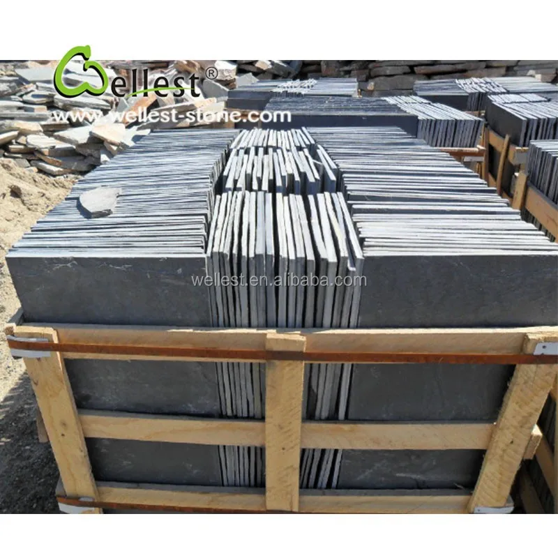 carbon black natural slate tile outdoor slate tile rough slate tile