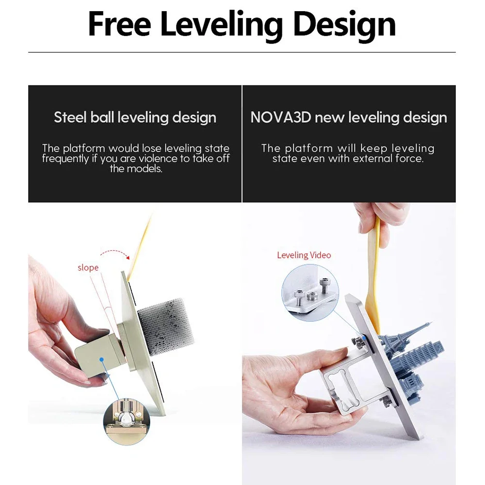 NOVA3D Auto LevelingLCD Jewelry Tools Equipment Mini3 d Printer and Competitive Jewelry Casting  Resin 3d Printer Imprimante 3d