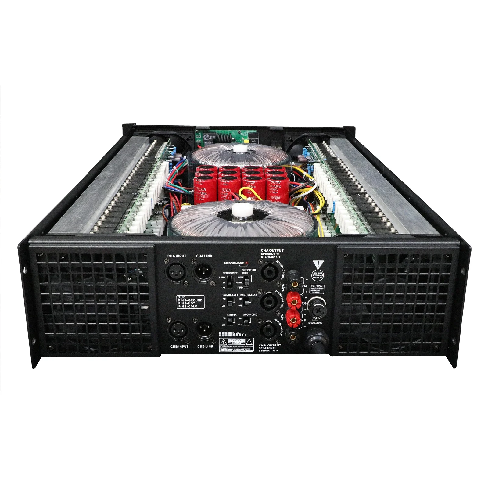 CA Series High Quality Double transformer 2 Channel 2000W Power Amplifier For Stage