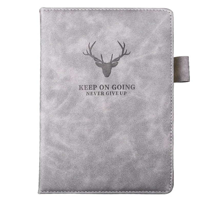 Manufacturers wholesale A5 PU leather notebook thickened diary can be customized logo