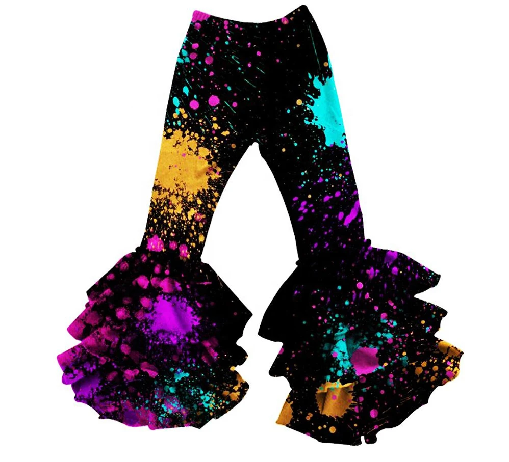 Newest Children Leggings Pants For Girls Comfortable Toddler Girl Bell Bottoms Pants Baby Girl Fashion Pants Print Trousers