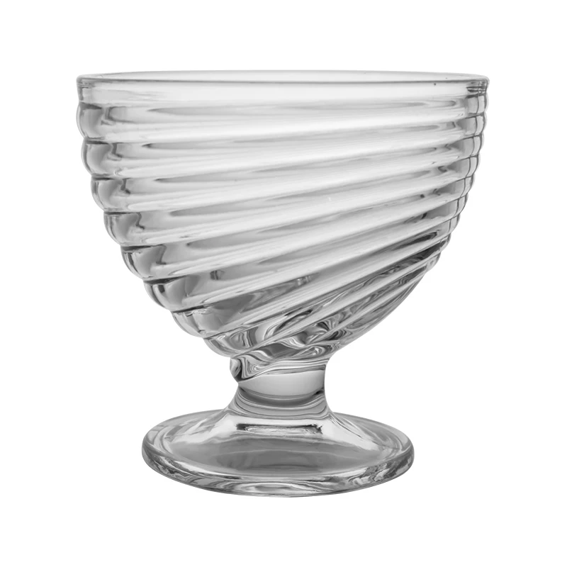 Luxury 316mL Single Wall Crystal Glass Ice Cream Bowl Wholesale From China