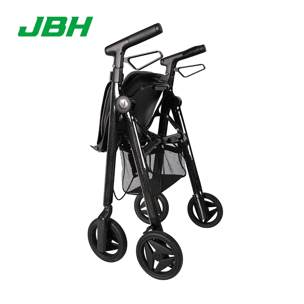 Rehabilitation care scooter assistance products carbon fiber walker with seat
