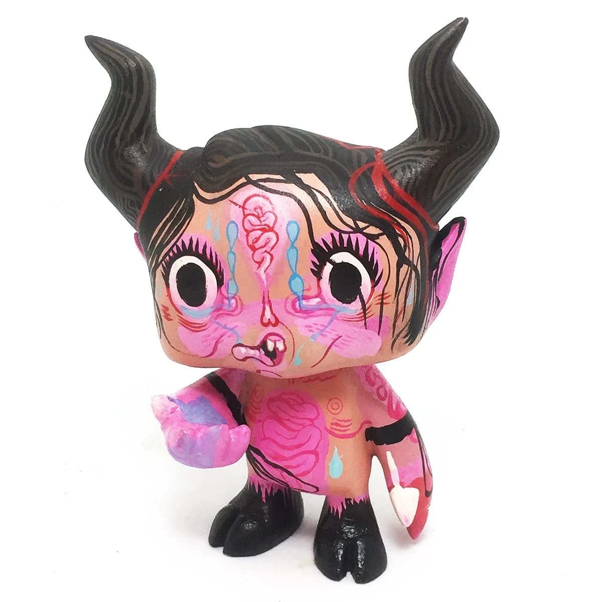 Custom Made Monster Head Designer Vinyl Figure Toy Colelctible Vinyl Figurine Model Cartoon Image Vinyl Toy Figure  Collection