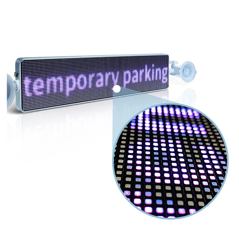 Portable LED APP Programmable LED Message Screen Car Rear Window Interactive Outdoor Capacitive Led Car Display Rgb
