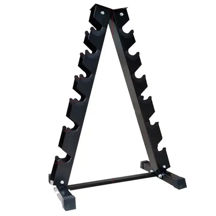Rubber Hex Dumbbell 5-30LB Weight 6 Pairs Dumbbell Rack Power Training Dumbbell Rack for Gym
