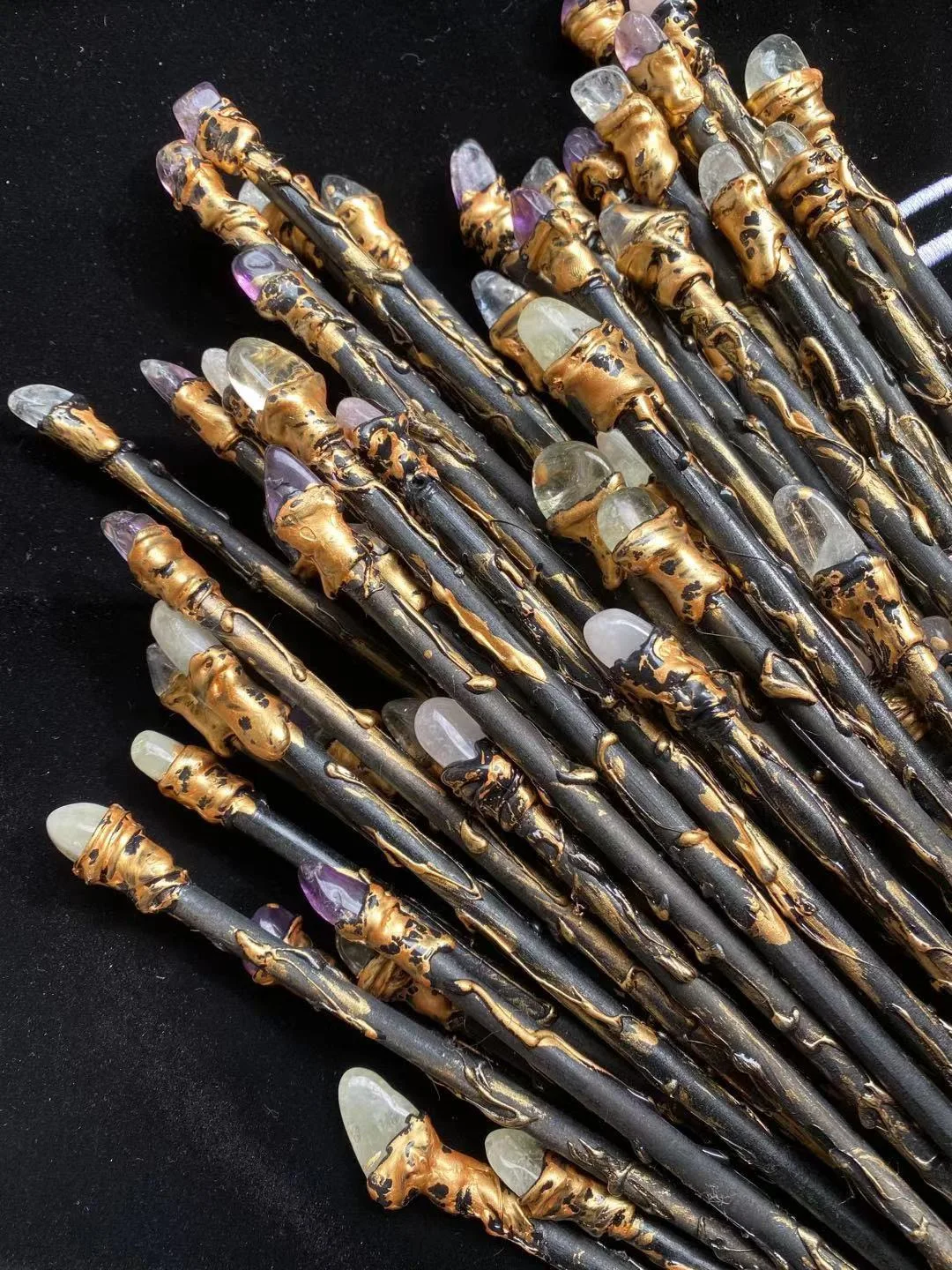 New Hot Selling Natural Crystal Magic Stick crystal Wands for fairy