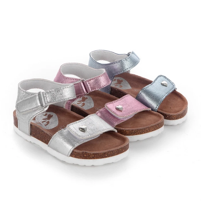 
Cheap Cork Causual slippers Slide sandals Flat Kids 20MS022 