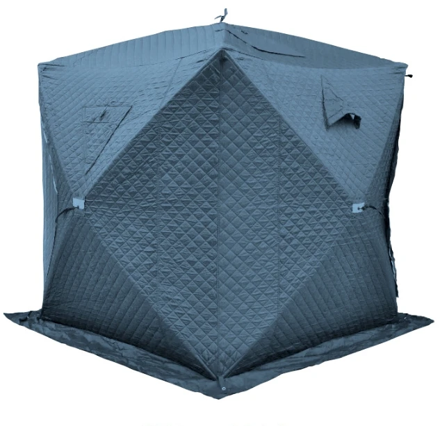 Factory Large Outdoor Tent Winter Ice Fishing Tent 3 Layers Portable Sauna Tent for 3-4 People