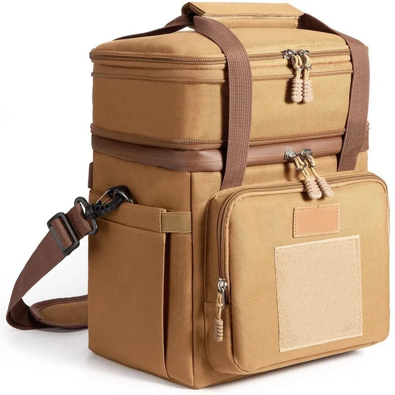 Custom Tactical Insulated Lunch Bag Expandable Insulated Cooler Box Outdoor Camping Picnic Waterproof Leakproof Soft Cooler Bag