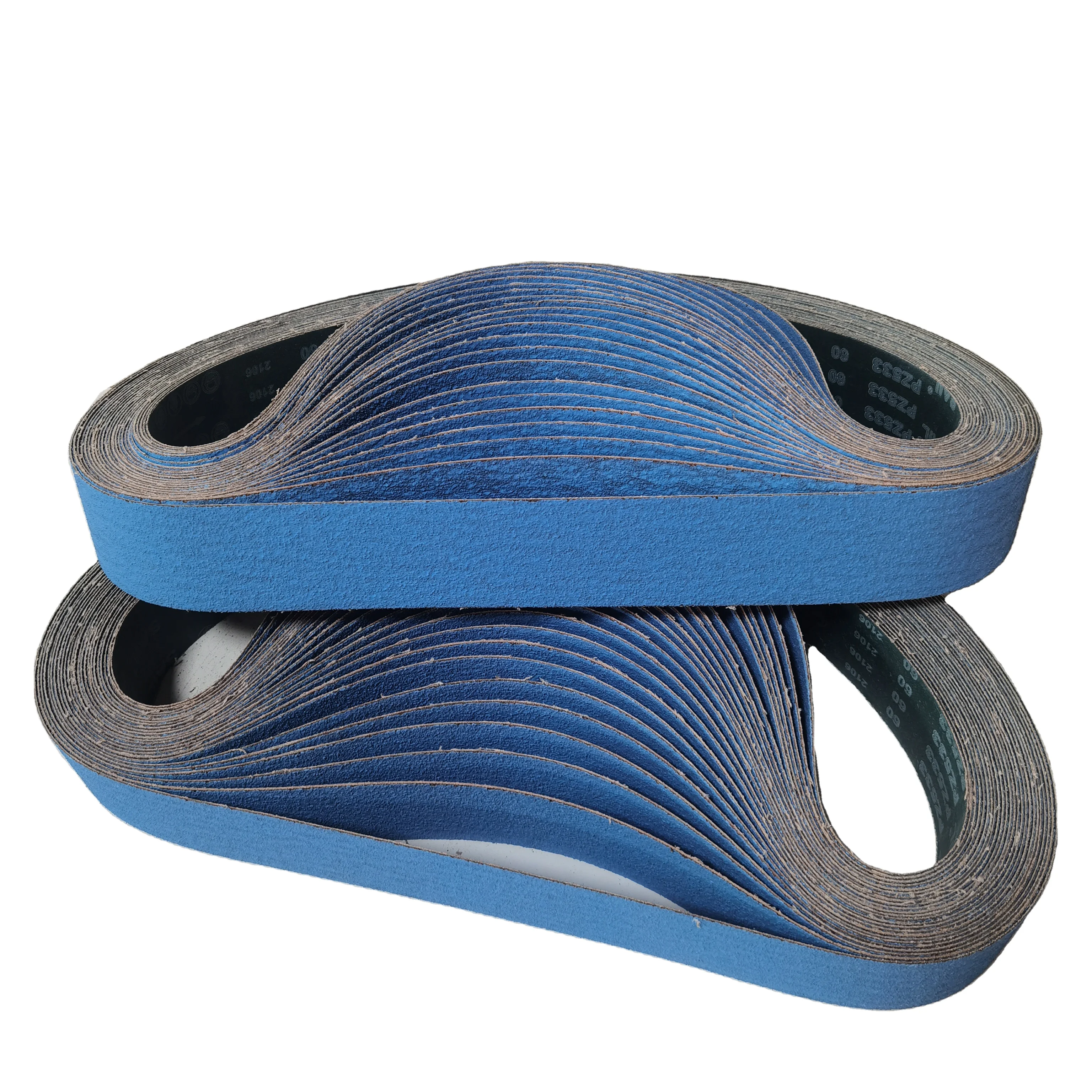 Blue sand 75mm * 2000mm zirconia polishing stainless steel abrasive belt