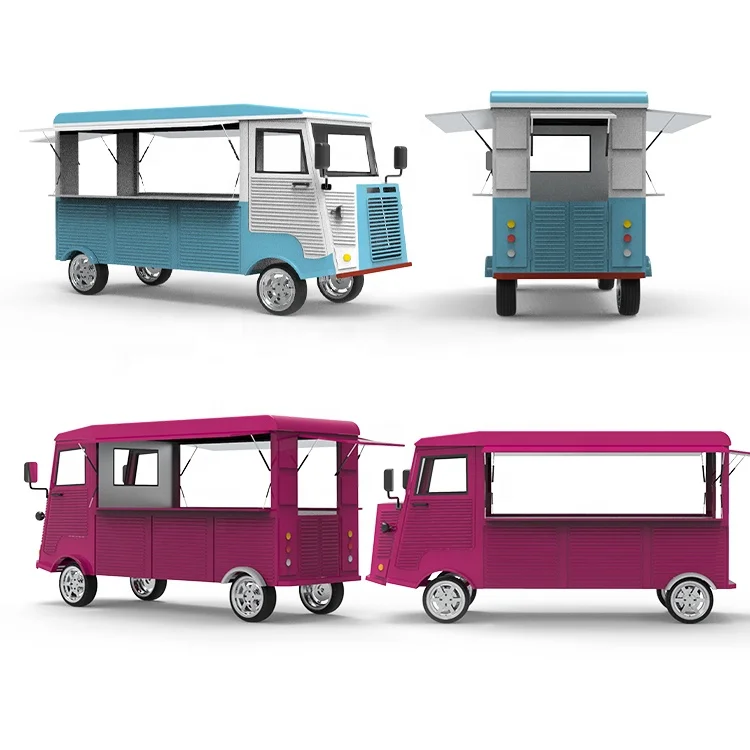 Chinese Manufacturers Citroen Hot Dog Pizza Mini Donut Churros Food Truck Street Food Cart For Sale