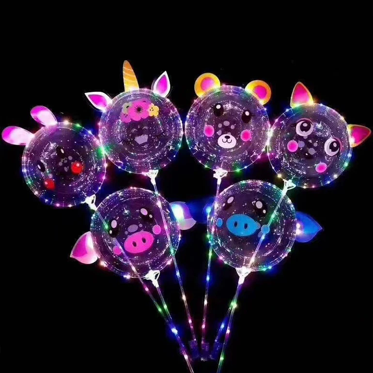 Wholesale 2022 bobo ballon 18 inches LED balloon string light for christmas new shaped festival party