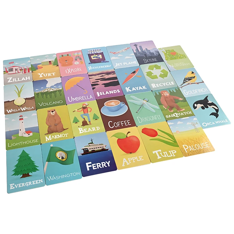 Custom Flash Cards Educational Toy Letters Colors Shapes and Numbers Cognitive Toys Games Card for Kids