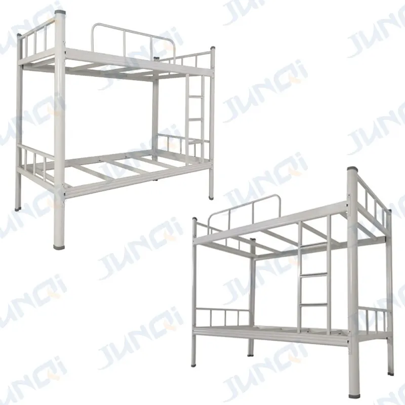 Junqi OEM ODM manufacturer customized queen king full size double single detachable metal bunk bed for adult