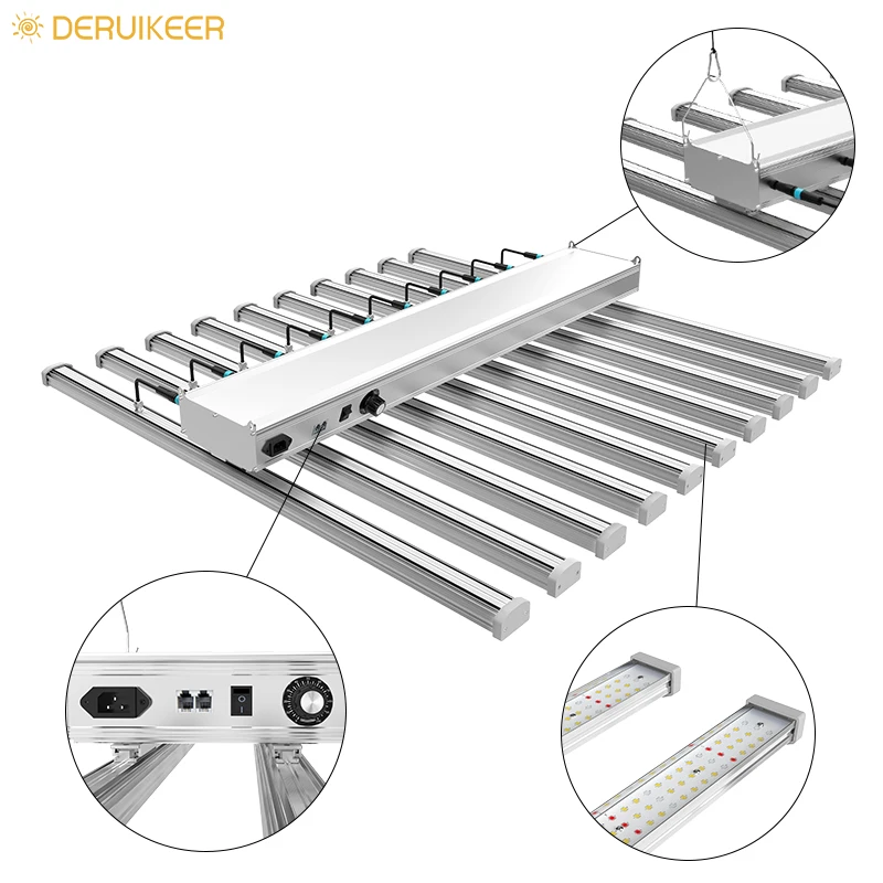 Deruikeer 10Bar полный спектр + 660nm 800w Samsung светодиодная сельскохозяйственная лампа краные светодиоды для сельскохозяйственные теплицы