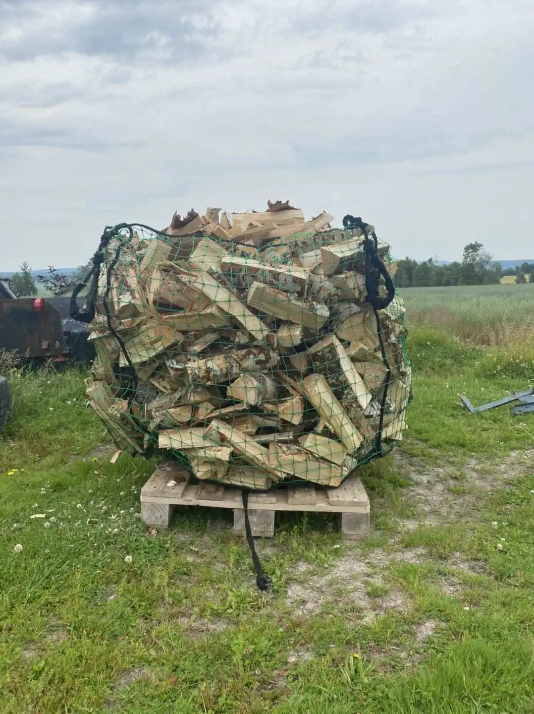 Manufacturer Customized Strong PE  Mesh Bag Closed Bottom Big Bag Firewood  Packaging Bag