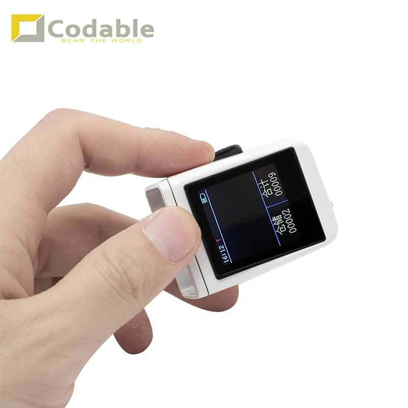 Codable RS7300 BL Mini Laser Ring Wearable Barcode Scanner Wireless for laptop iphone
