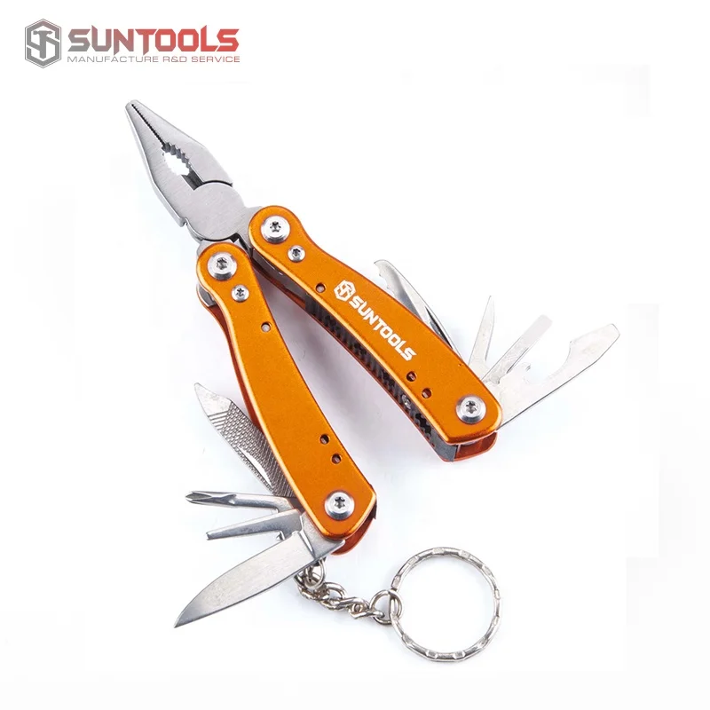 Stainless Steel Outdoor Multi Hand Tool screwdriver bottle opener knife Combination Plier with keychain