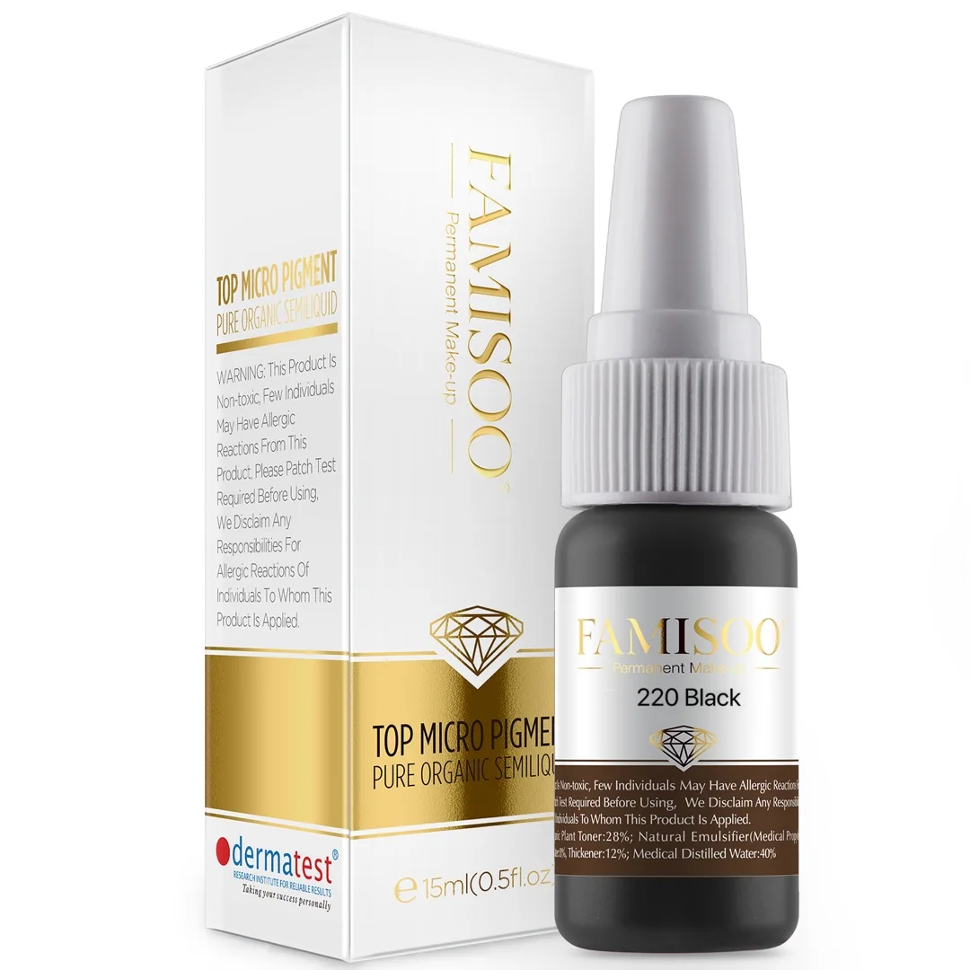 Famisoo Low price Private Label Black Permanent Makeup for Scalp Micropigmentation Pigment