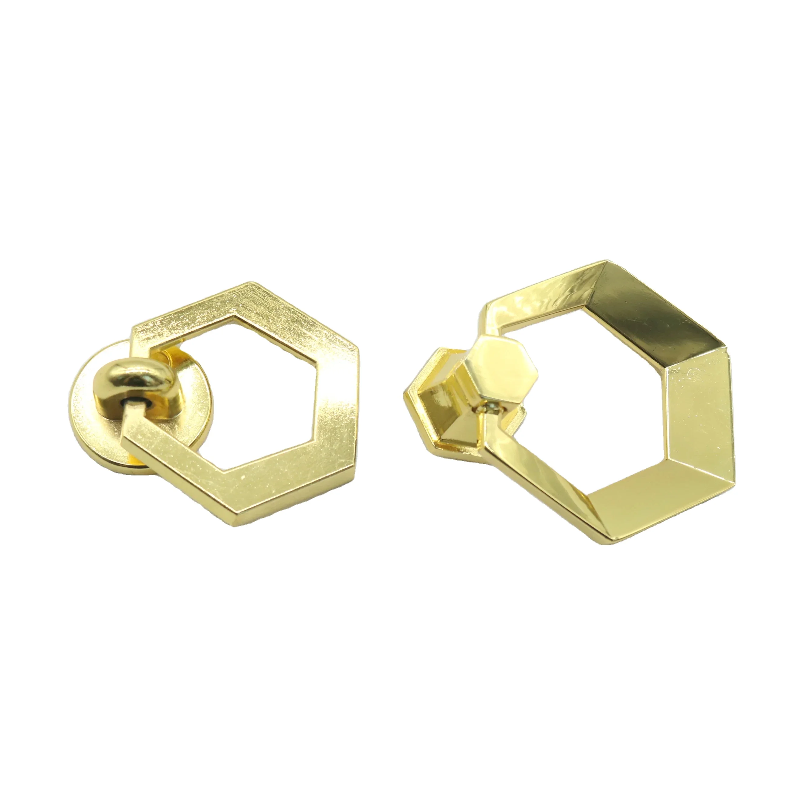Popular Style Furniture Door Handles&Knobs Wholesale New Hexagon Decorative Handle For Cabinet Luxury Kitchen Cupboard Pull