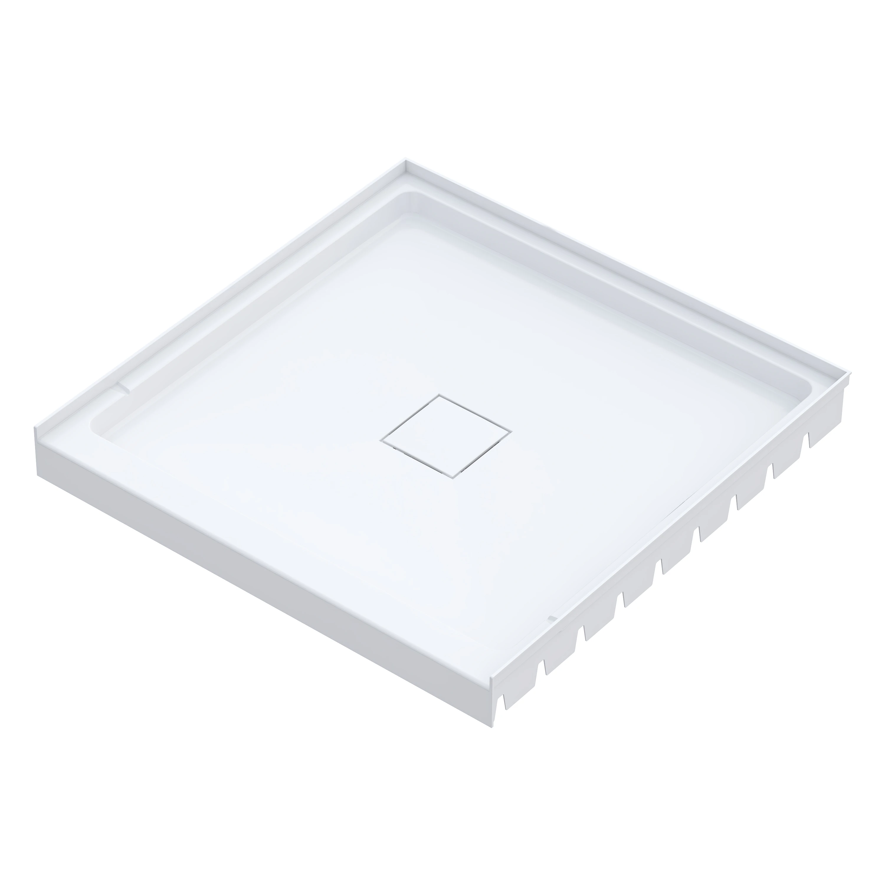 Modern Design Walk-In Acrylic Shower Pan Rectangle Shaped Fiberglass Shower Tray Base