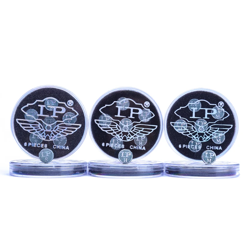 LP high quality single layer leather 10mm to 13mm snooker  cue tips