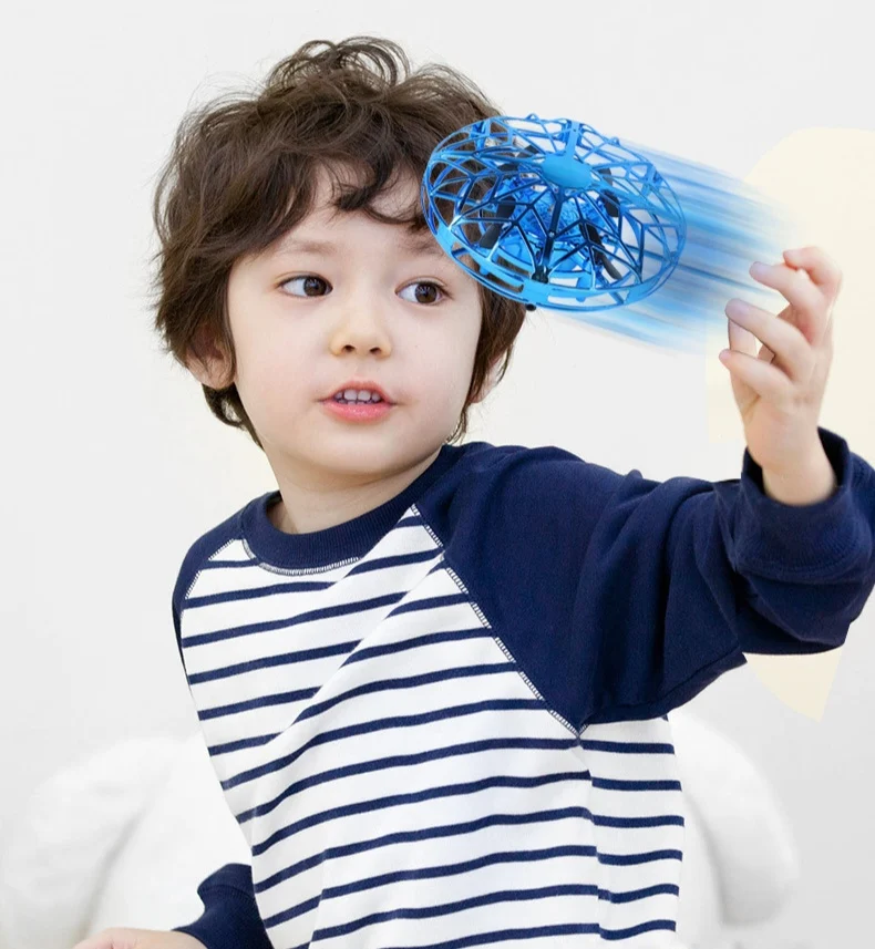 Anti-collision drone flight Red yellow and blue optional induction aircraft intelligent kids toys