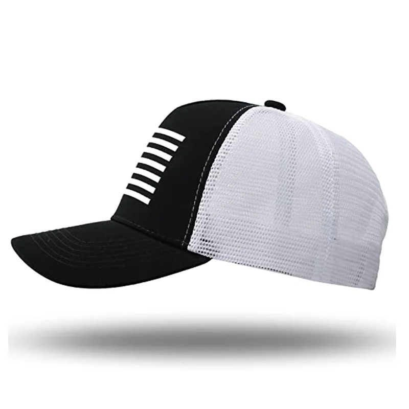 Custom American Flag Trucker Hat Snapback Hat for Men Women  Breathable Mesh Side Adjustable Fit  for Casual
