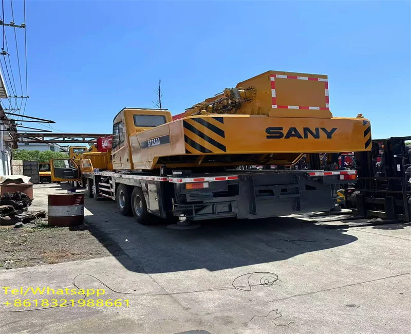 50 тонный Автокран Sany для продажи Подержанный мобильный 50-тонный кран stc500