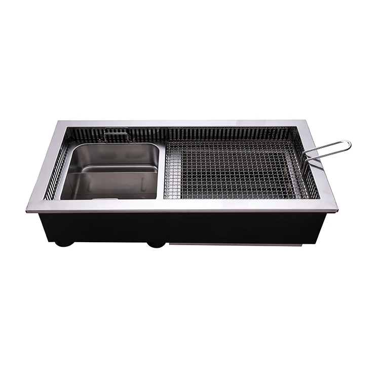 Factory custom electric bbq grill smokeless non stick chinese hot soup pot restaurant equipment