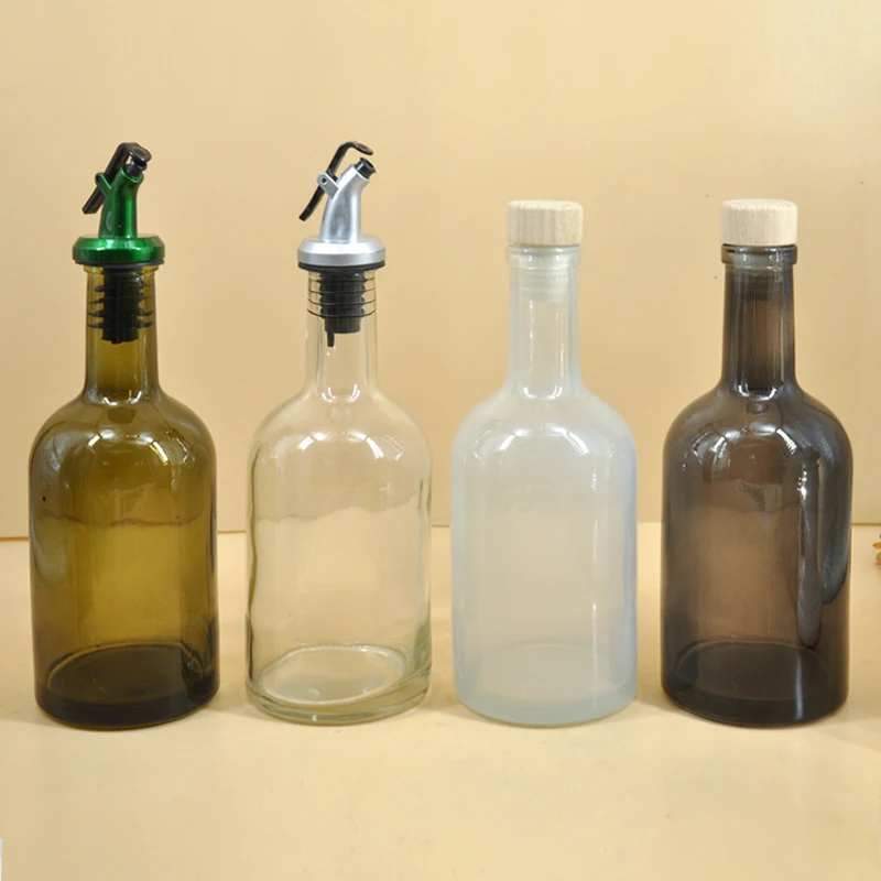 Factory Wholesale Custom Design Olive Oil Beverage Glass Bottles 330ml 375ml 500ml 750ml