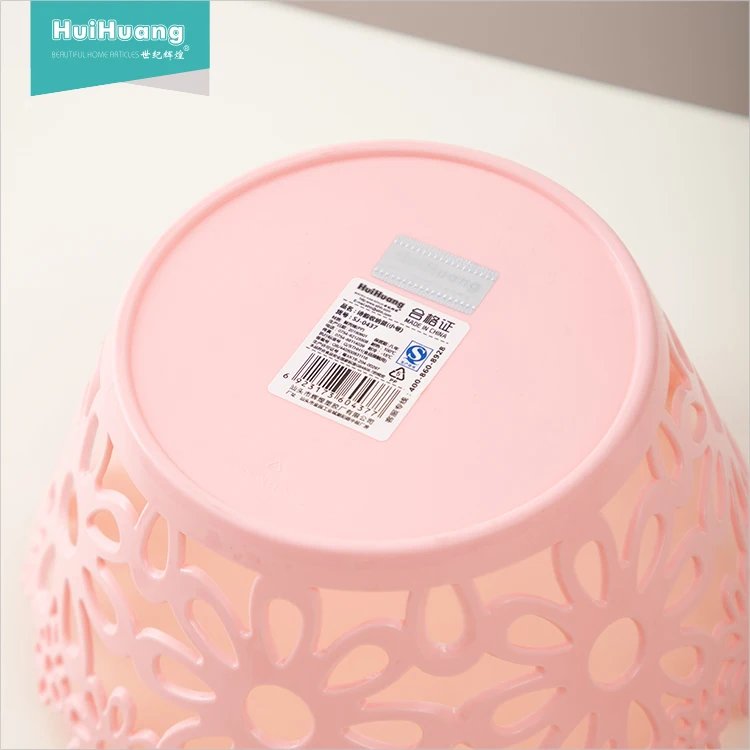 
Wholesale eco-friendly home organizer plastic storage basket / pink storage basket 