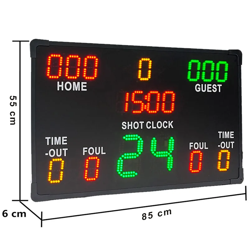 CHEETIE CP043 Big Electronic Scoreboard And Timer Display LED Cricket Digital Basketball Scoreboard With Remote Control