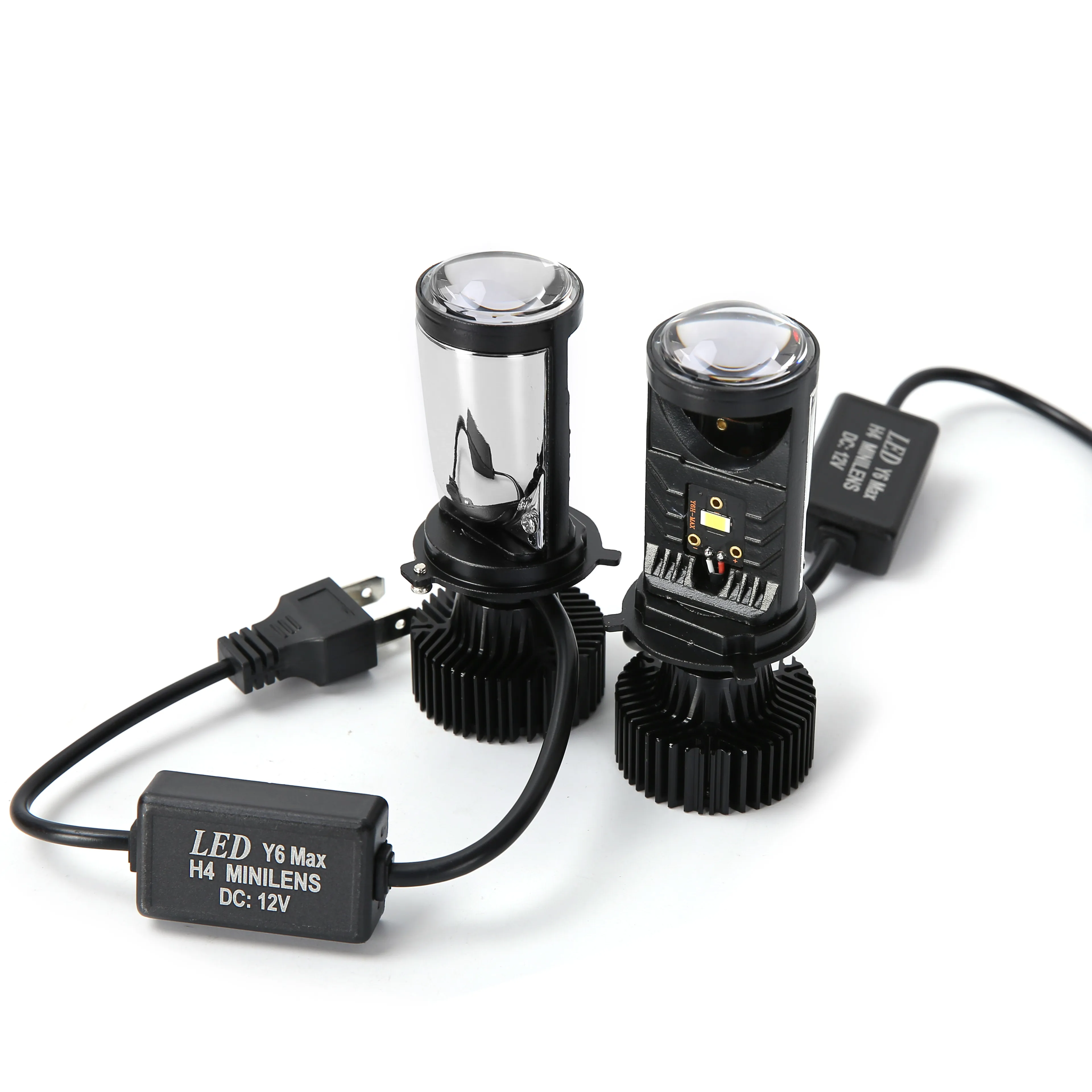 New chip double LED mini projector lens Led Y6 Led H4 headlight suitable for all types of car motorcycle