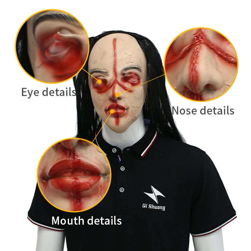 Halloween Zombie Skeleton Vampire Mask Horrible Mask Full Face Grimace Mask