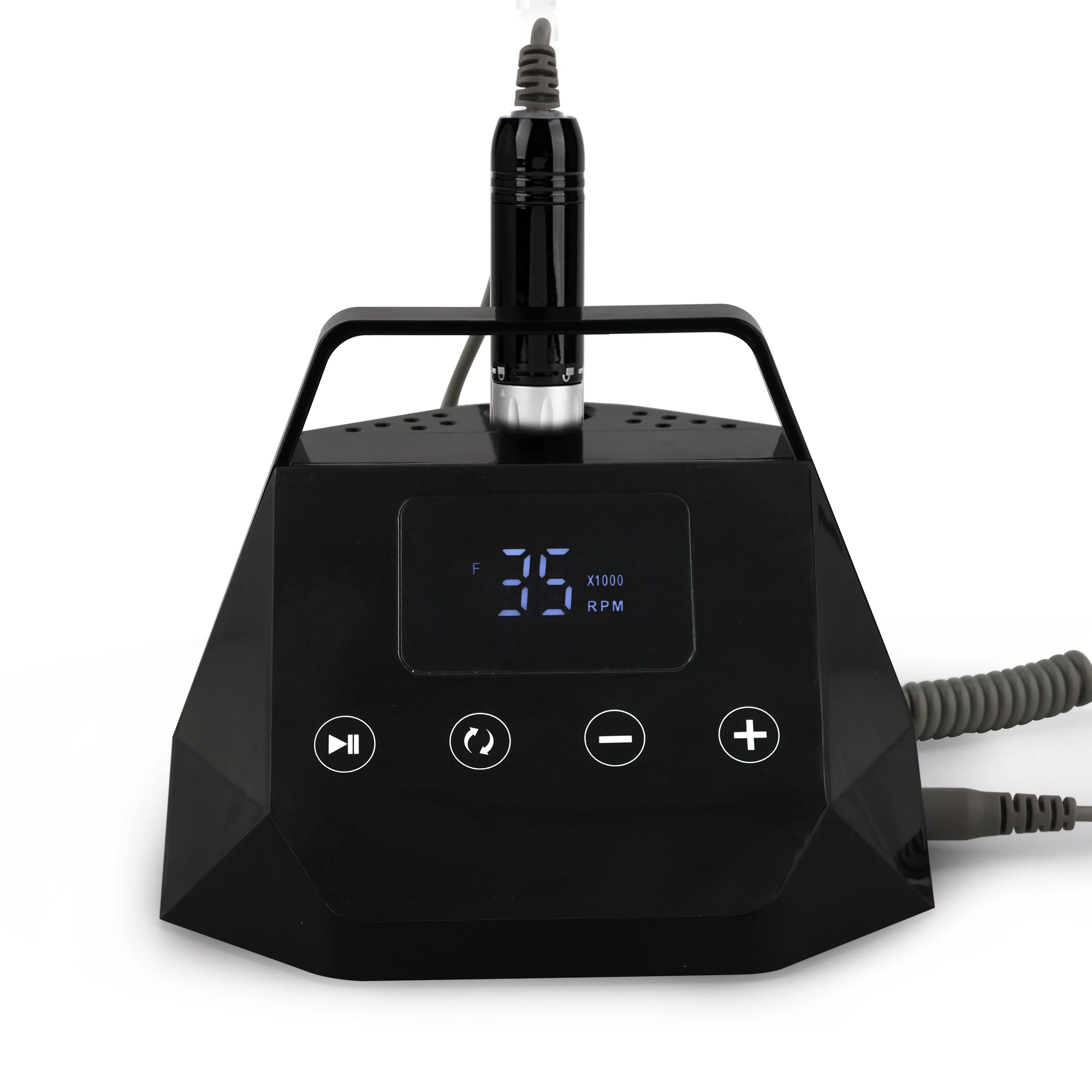 EU Electric 35000rpm Hand Piece Nail Drill Machine Strong Brushless Touch Screen Professional Nail Drill Pedicure