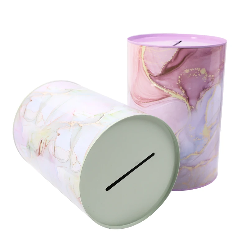 Money saving box ins Marbling seal  piggy bank wedding safe coin collection organizer box for kids gift