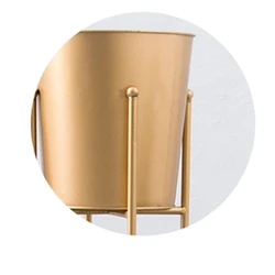 Garden Decoration Supplies Balcony Pots Planters Metal Bucket Flower Holder Hanging Flower Pots Large Bucket Flower Holder