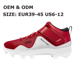 Wholesale OEM casual sneakers for men Training Sport cricket shoes TPU spikes Knitted Outdoor Baseball Shoes